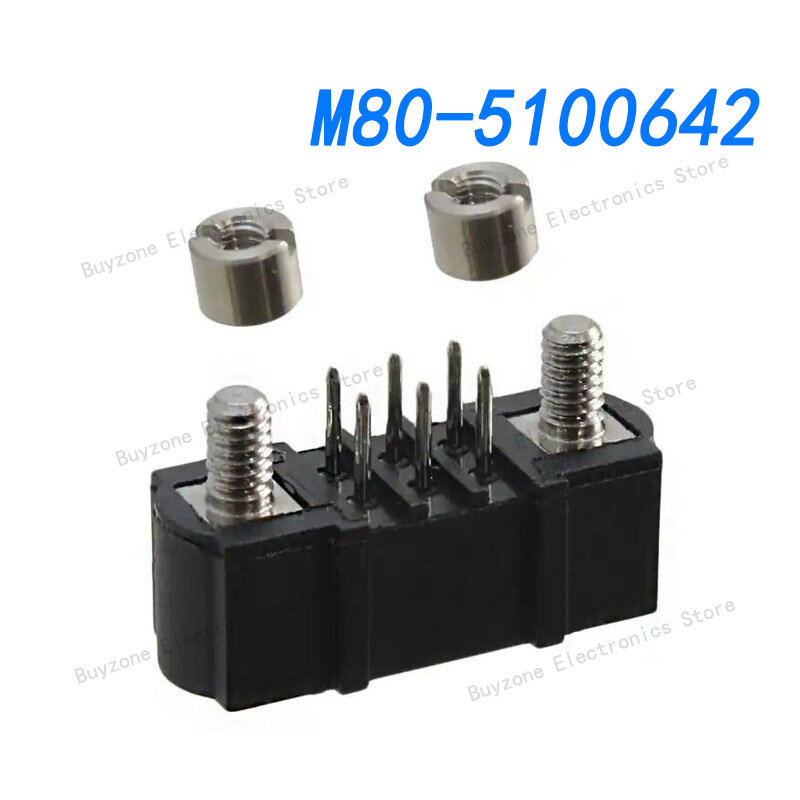 M80-5100642 moc do deski 3 + 3 POS VERT męski 3mm ogon W/JS TIN