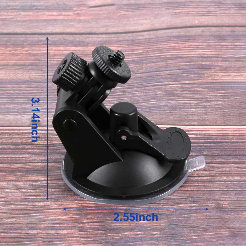 Mini Car Suction Cup Mount Holder/ 4 thread for Hero Sports Camera NEW