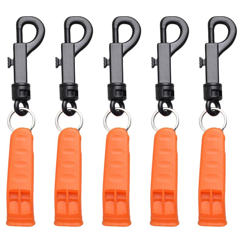 2X 5Pcs Emergency Whistle Outdoor Whistle Football Basketball Camping