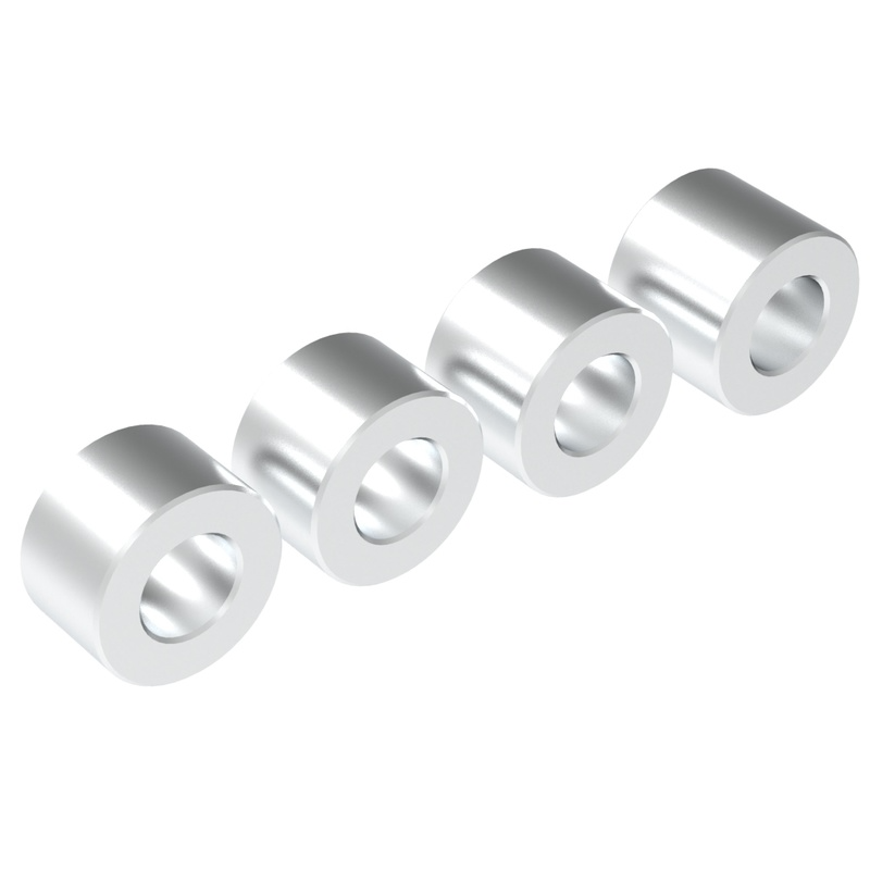 Openbuilds-separador de aluminio con ranura en V, columna de aislamiento, Pilar separado, diámetro de 5mm, polea de 10 piezas, piezas de impresora 3D