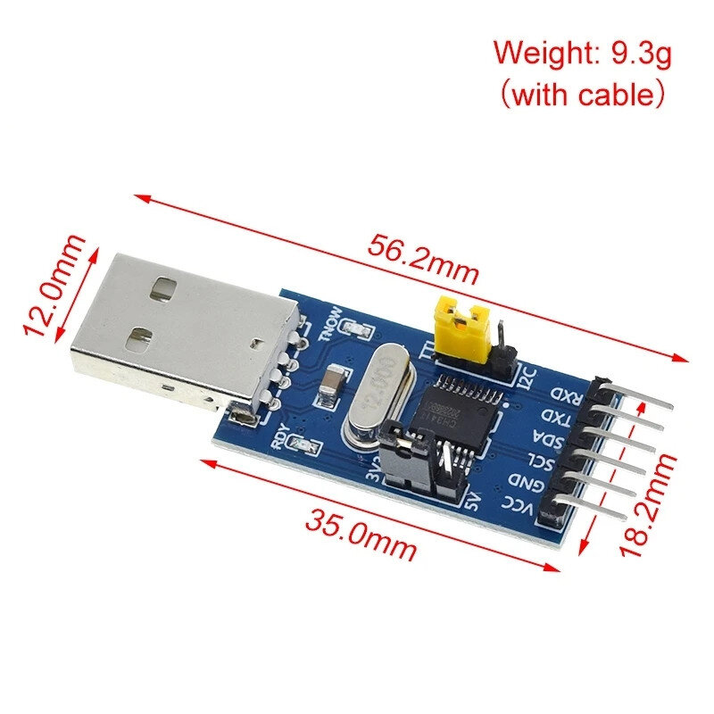 CH341T two-in-one module USB to I2C IIC UART USB to TTL microcontroller serial port downloader
