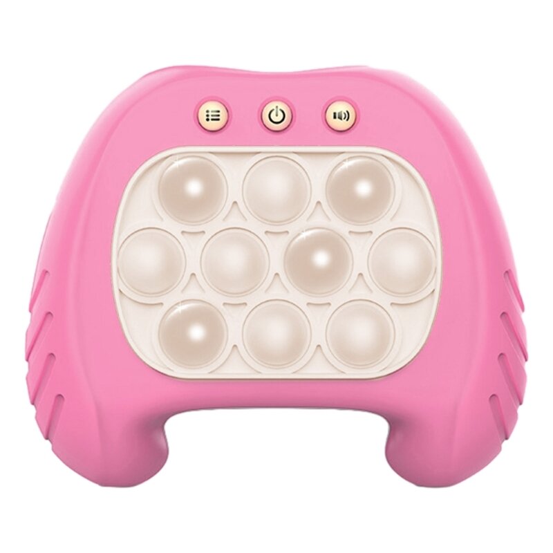 Handheld Game Console Light Up Quick Push Sensory Fidgets Toy Push Puzzle Game Machine Adult Child Stress Reliever Toy