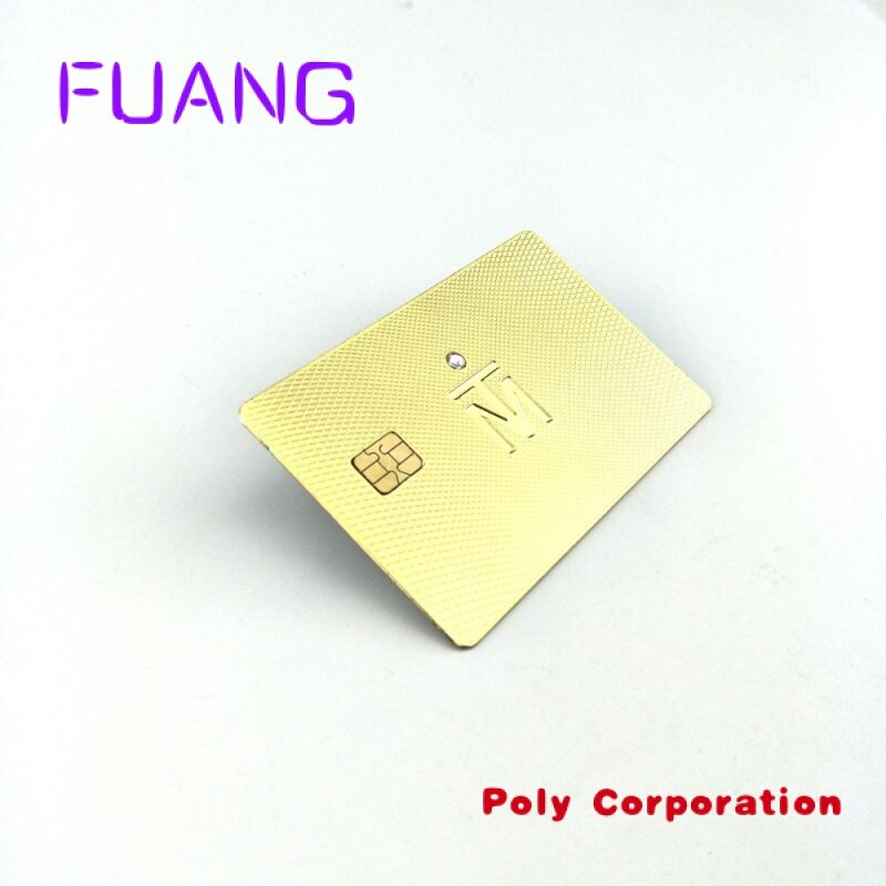 Custom  Rose Gold Stainless Steel Contactless Metal Card with Chip