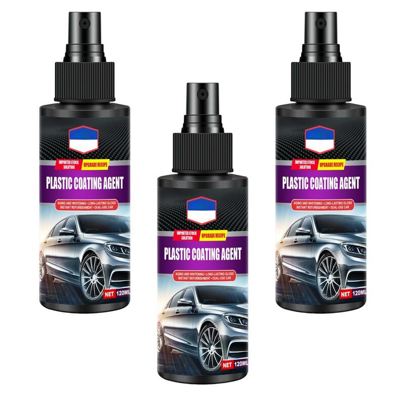 120ml Car Plastic Leahter Coating Parts Agent for Automotive Interior Cleaning refurbishment polishing maintenance agent Spray