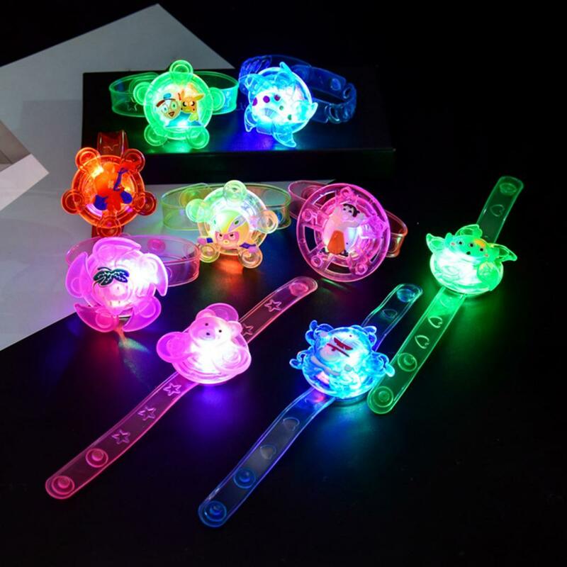 Anel ajustável luminoso para crianças, Spinning Top, Fidget Spinner Toy, Pulseira