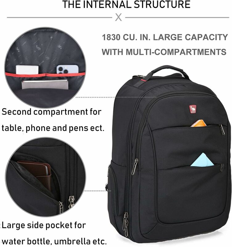 OIWAS-mochila de equipaje rodante para hombre, bolsa con ruedas, mochila de negocios con ruedas, cabina de transporte