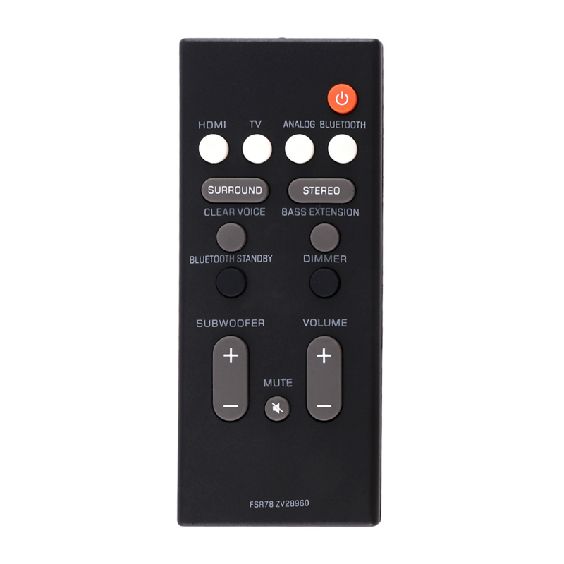 Remote Control FSR78 ZV28960 for Yamaha YAS-106 YAS-207 ATS-1060