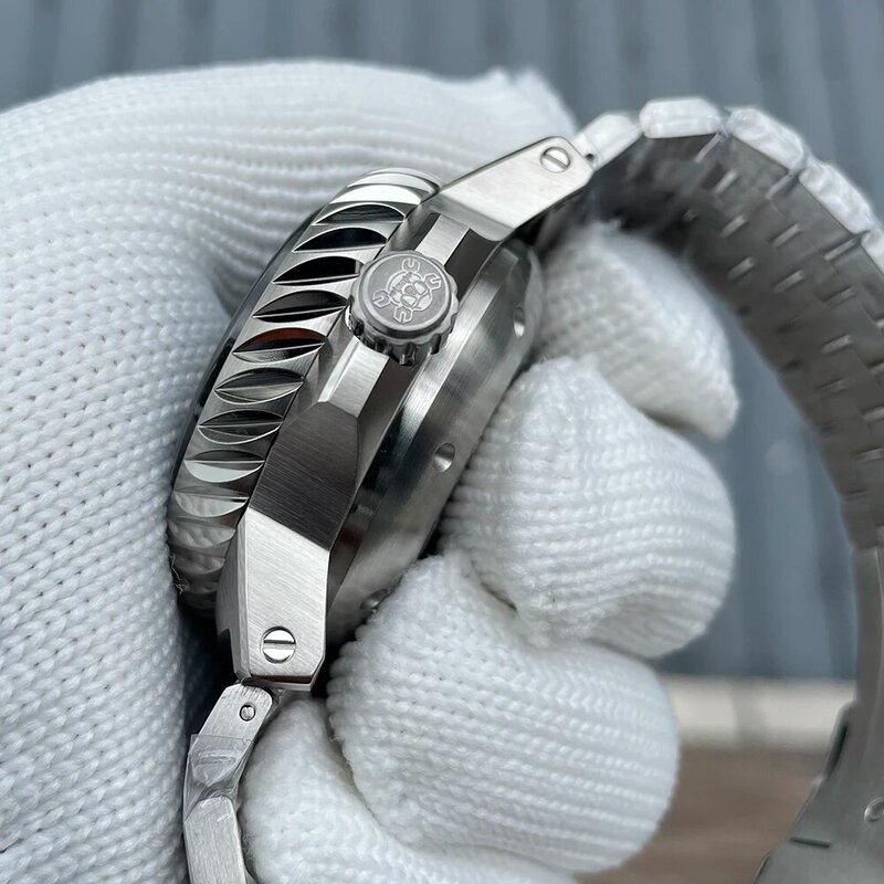 STEELDIVE-Relógio Mecânico de Luxo, SD1982, Deep Water Resistant, Sapphire Ultra Thick Crystal, Dive Wristwatch, 2500Bar, NH35 Movement