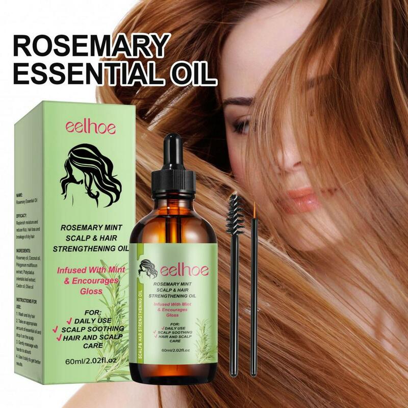 Minyak esensial rambut Rosemary minyak esensial Rosemary untuk pertumbuhan rambut kulit kepala memelihara perawatan rambut rontok memperkuat hidrasi
