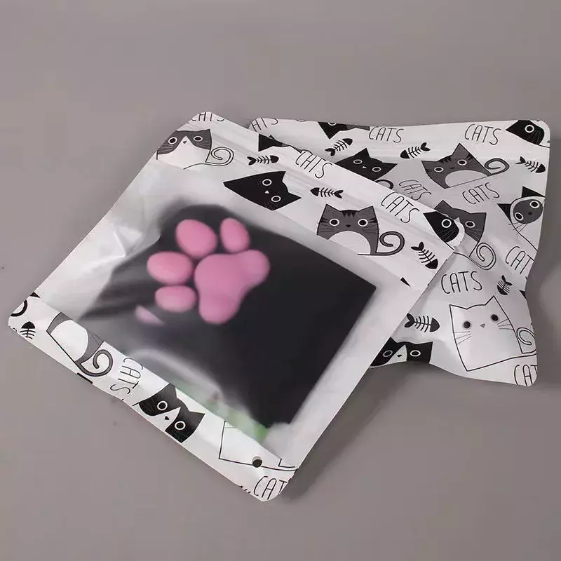 Podkładka łapa kota skarpety różowe słodkie Lolita zakolanówki skarpety dla dorosłych dzieci kobiet Cosplay 3D kociak pazur pończochy