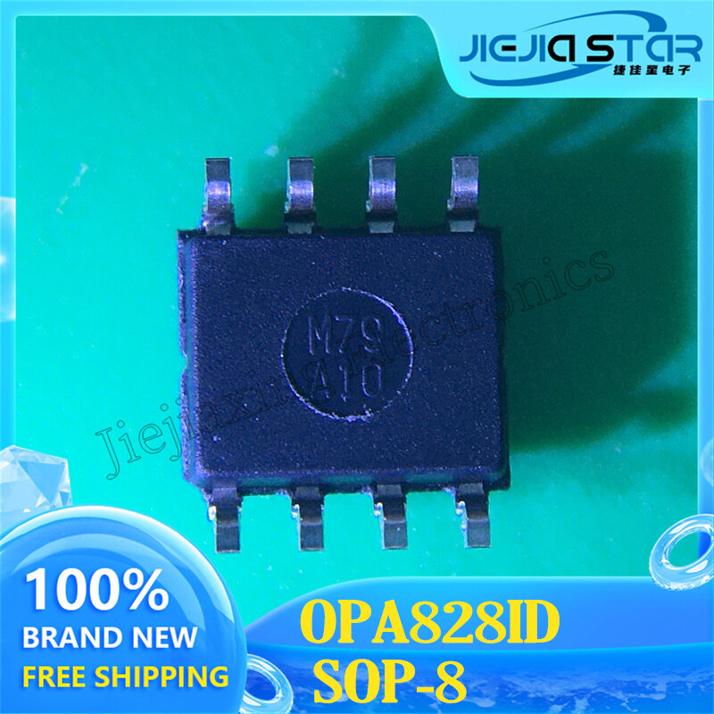 OPA828 OPA828ID OPA828IDR, amplificador Op SMT de alta velocidad y bajo ruido, SOIC-8, electrónica 100% nueva y Original