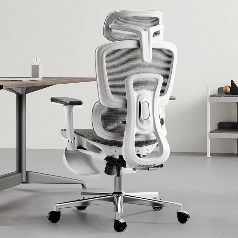 Hbada-كرسي مكتب مريح مع مساند ذراع ثلاثية الأبعاد قابلة للتعديل ، مسند رأس عالي الظهر ، كرسي كمبيوتر ، E208