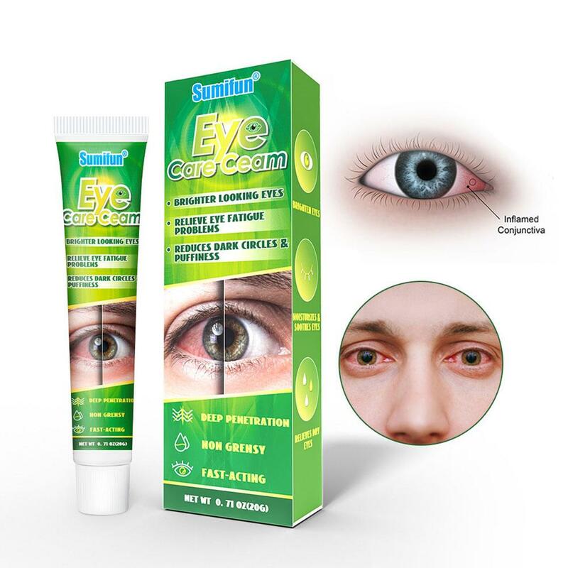 Chinese Herbal Medicine Eye Care Cream, mais brilhante reduz, fadiga olhando sopro, A4A1, fadiga e alívio dos olhos escuros, 20g