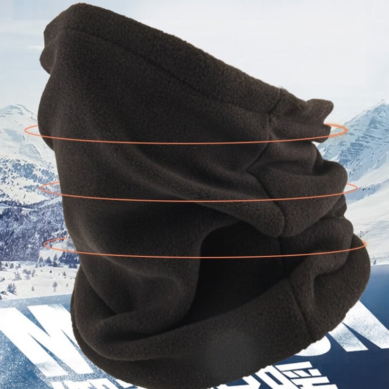Y166 флисовый шарф, шарф с рукавами для мужчин, бандана, теплые ветрозащитные шарфы-трубы