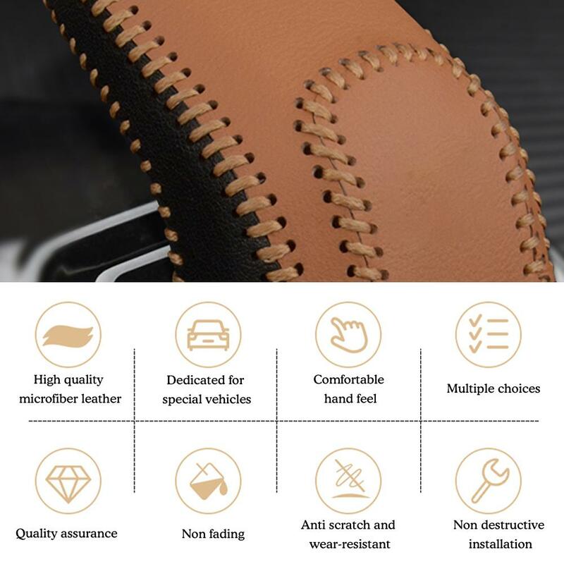 For Geely Coolray Sx11 2022 2023 2024 Collar Leather Pad Gear Shift Protector Auto Lever Cover Modify Knob Decoration Car