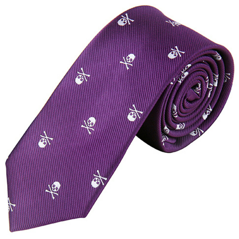 Cravates gothiques Steampunk pour hommes et femmes, sous broche, crânes de la présidence, accessoires, 6cm, 2.36"