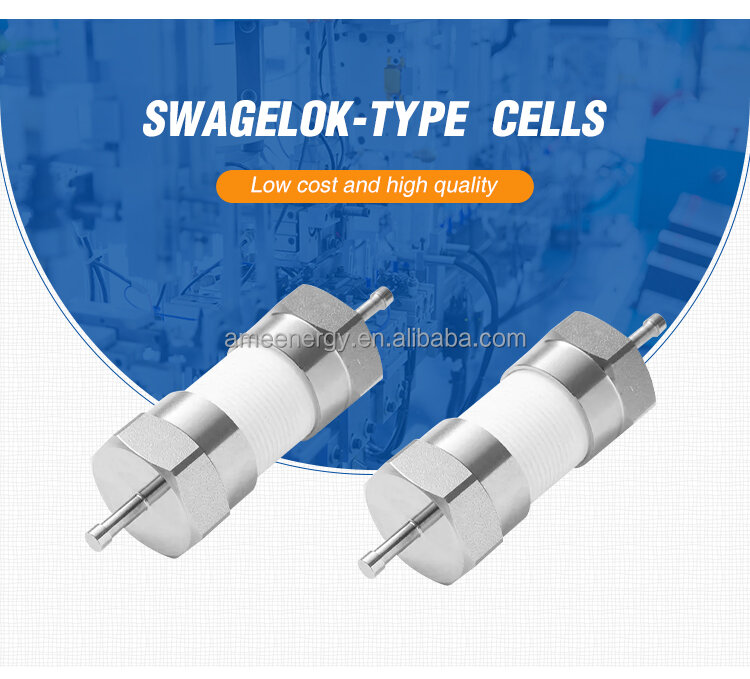 リチウムセル、電極材料テスト用のSwagelok-セルバッテリー分割テスト