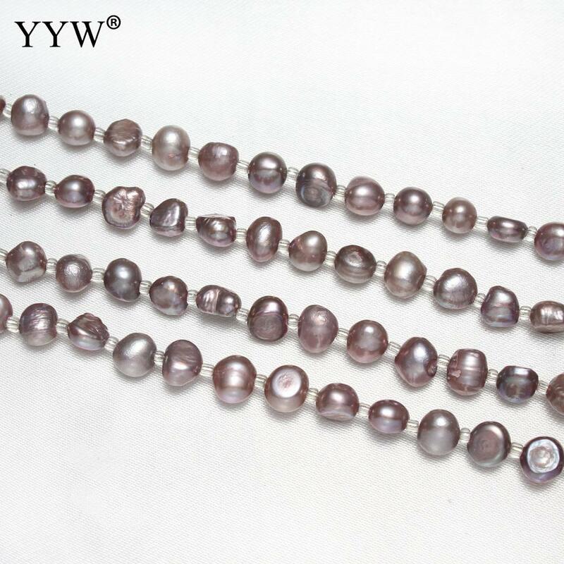 Promuovi le vendite set di gioielli di perle d'acqua dolce coltivate naturali collana di braccialetti perline di semi chiusura di aragosta di ferro riso bianco