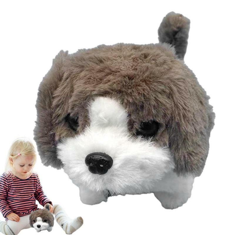 Electronic Plush Dog Electric Walking Interactive Animated Puppy Tail Wagging Dog Puppy Stuffed Animal Plush Birthday Gifts For