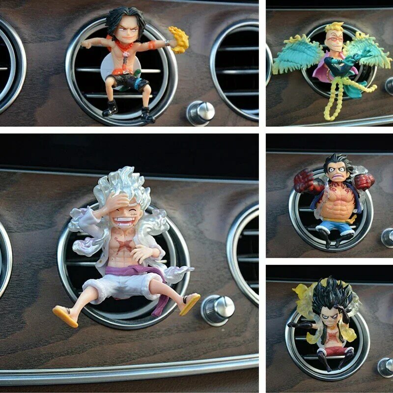 Anime ein Stück Auto Luft auslass Duft Dekoration Cartoon nica Ruffy Zoro Nami Action figur Modell Ornamente Geschenke