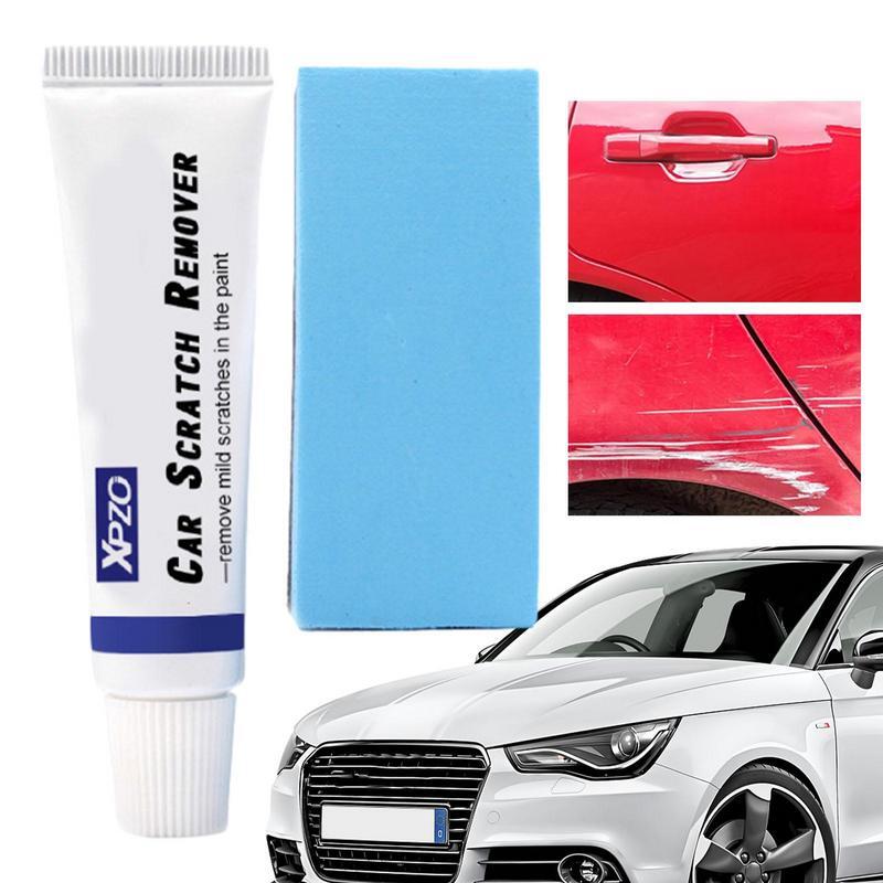 Removedor de arañazos de coche, pasta de pulido para restauración de pintura de coche con esponja, borrador de arañazos de coche, suministros de detalles de coche, 20g