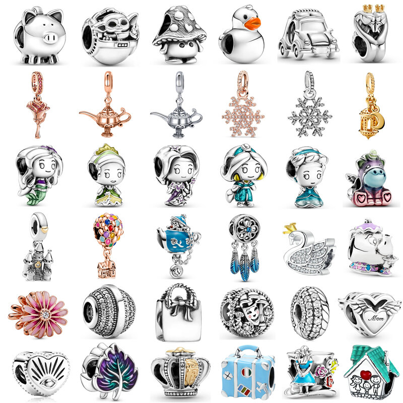 New Fashion Charm Original Dream Catcher Duck Tote Bag Beads are suitable for the original Pandora Lady Bracelet Jewelry Gift