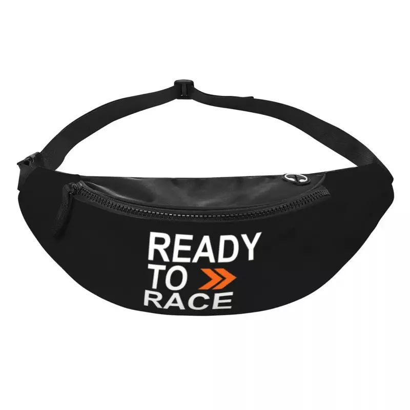 Ready To Race Car Motorcycle Fanny Pack Women Men Custom Crossbody Waist Bag for Travel Hiking Phone Money Pouch