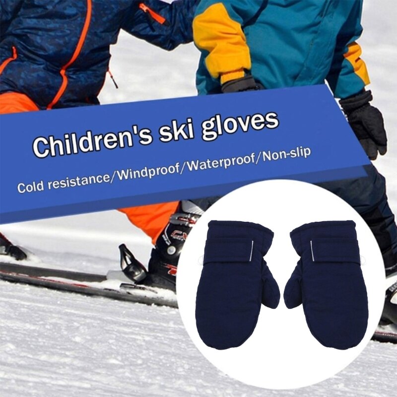 67JC かわいい子供用ウィンターグローブ ソフト&暖かいニットミトン断熱スノーグローブ 冬用手袋 軽量 男の子 女の子用