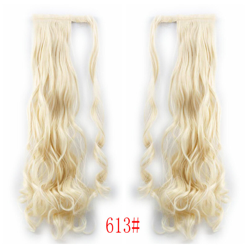Extensiones de cabello largo y rizado para mujer, coleta de fibra sintética con filamento de alta temperatura, a la moda, para fiesta, nuevos modelos