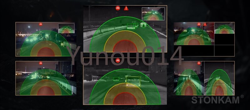Sistema de detección infrarroja inteligente para vehículo con cámara de doble espectro