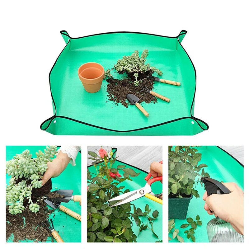 Home Gardening Supplies Planting Mat Potting Pad Foldable Garden Plant Flower Pot Reusable Transplanting Waterproof Mats