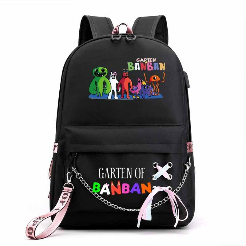 غارتن من حقيبة مدرسية لعبة حديقة بانبان ، حقيبة ظهر شحن USB لطلاب المدارس الابتدائية والمتوسطة