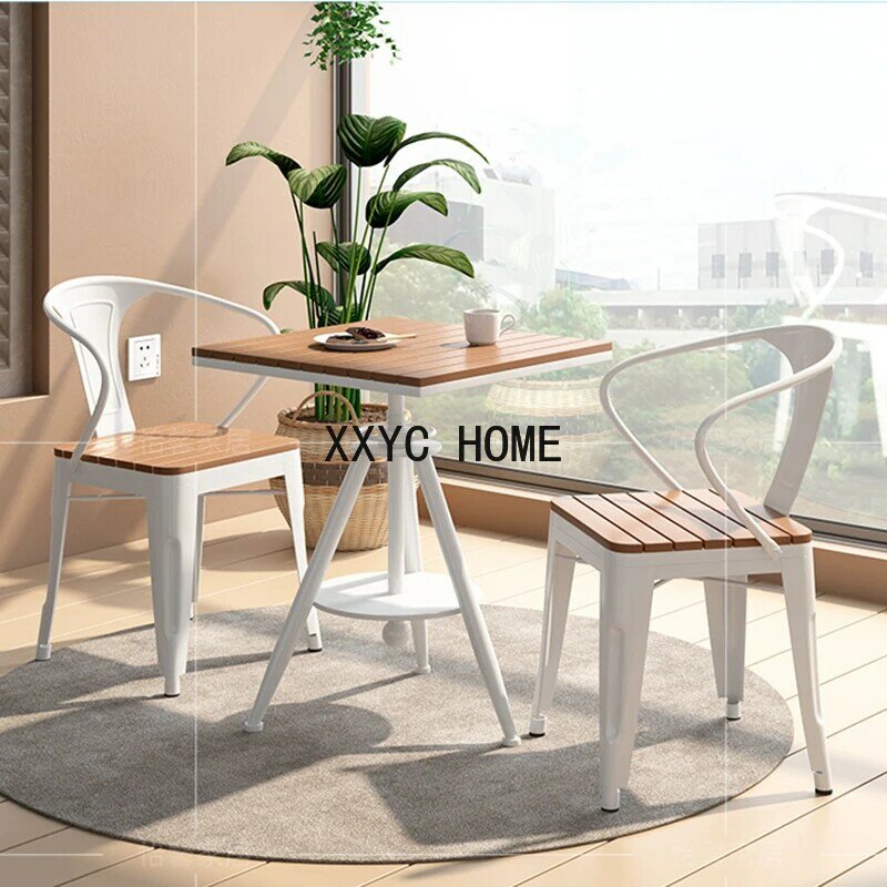 Square Tea Coffee Table Sets Wood Stool Solid Wood Chair Designer Minimalist Coffee Table Living Room Modern Meuble Furniture