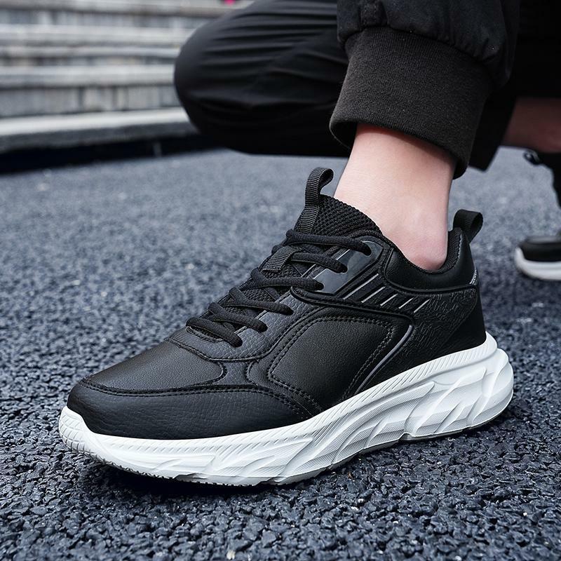 Autumn Men's Shoes 2023 New Casual Youth Sports Men's Height Increasing Insole New White Clunky Fashion Shoes