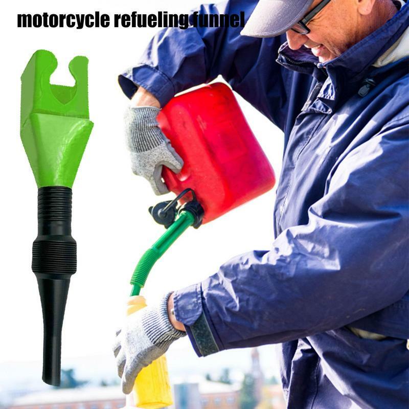 Oil Fill Funnel Foldable Oil Funnel With Large Mouth Universal Refueling Funnel For Engine Fluids Portable Oil Funnel For
