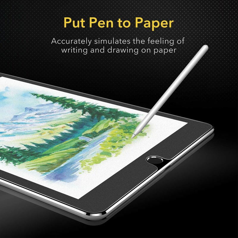 ESR-Película de escritura esmerilada para iPad, película de escritura Pet para iPad Air 3 2019, iPad Pro 10,5, 2 piezas, con película adhesiva