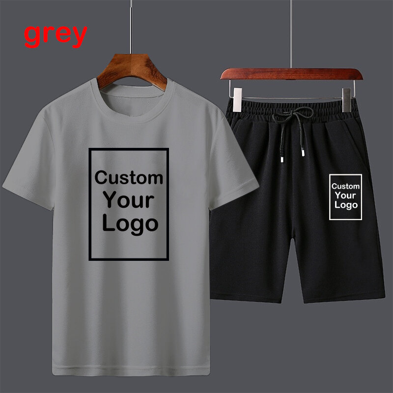 New Mens Summer Round Neck T Shirt ,Five-point Shorts,T-Shirt & Shorts Suit