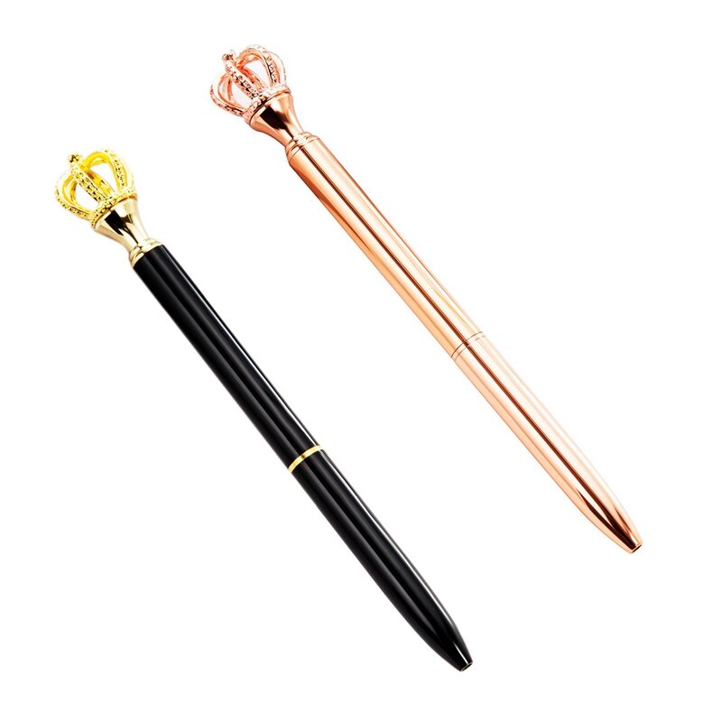 Милые Канцтовары, ручка, милая мультяшная шариковая ручка с короной мечты, металлическая ручка, модная металлическая шариковая ручка, подарок на день рождения