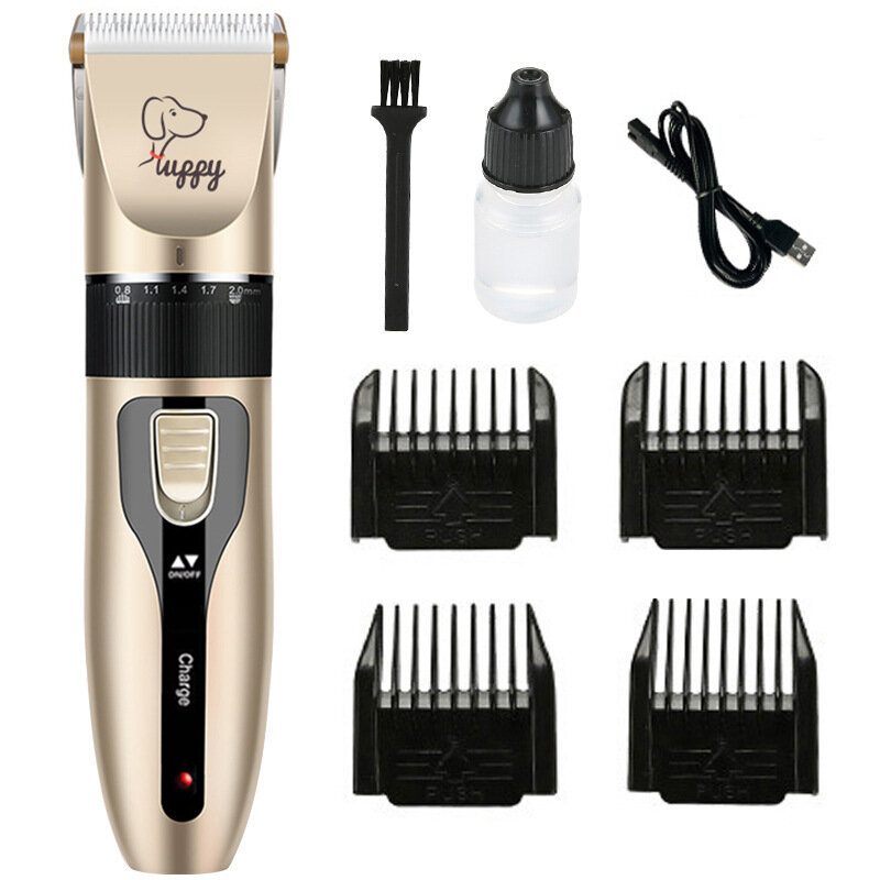 Rechargeable Pet Hair Thick Coats Shaver Trimmers Set Dog Grooming Kit  Suitable for Dog Cats and Other Pets