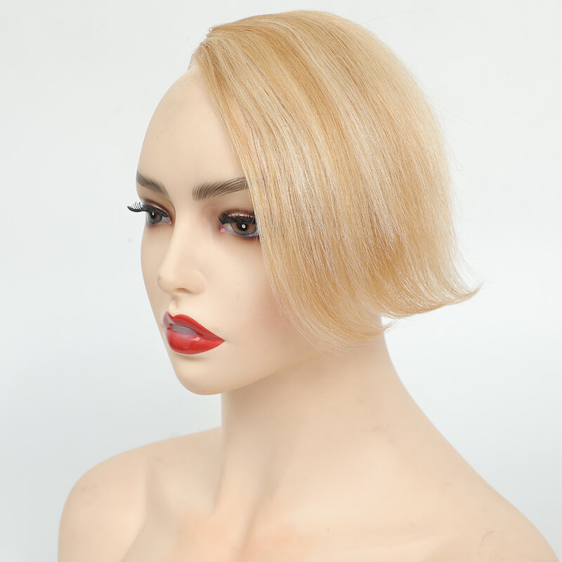 Flequillo de cabello humano liso con 3 Clips, flequillo de cabello Natural Remy 100% Real y Clip de flecos en extensiones de cabello humano, 20g