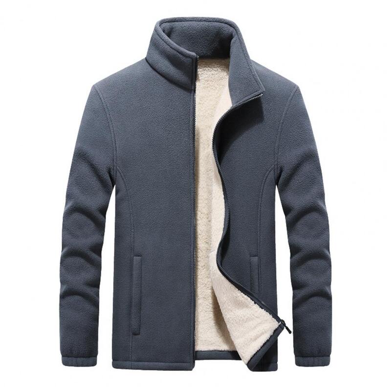 男性用の裏地付きサーマルジャケット,厚くて抵抗力のあるコート,暖かい,ジャケット,ジッパー,カーディガン
