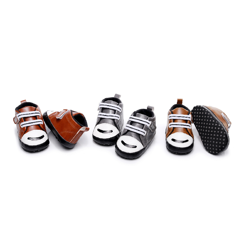 Sapatos de caminhada com sola antiderrapante, Sapatos esportivos para bebê menino e criança, nova chegada