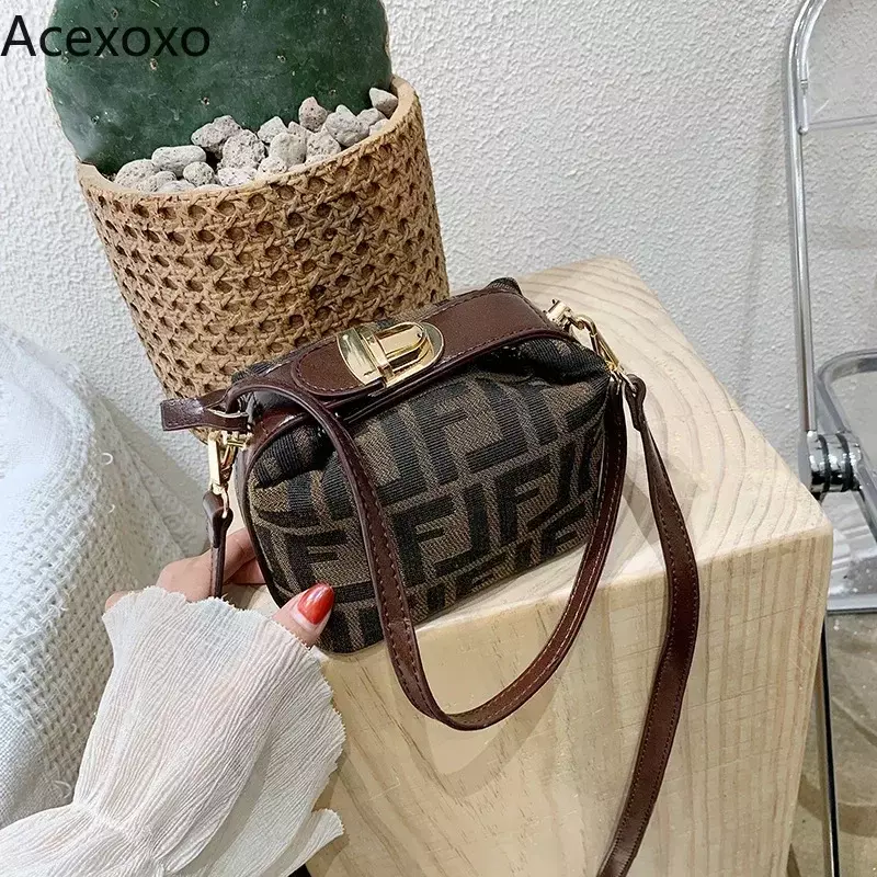 Mini bolso de mano con estampado de moda coreana para mujer y niña, de un hombro bolso cruzado, nuevo, primavera y verano