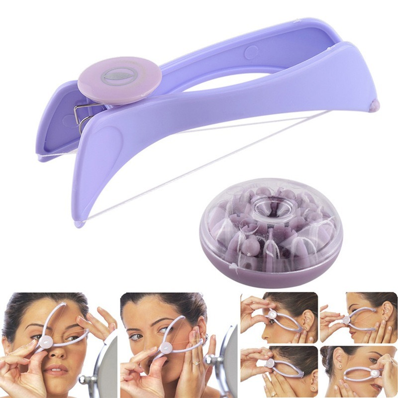 Mini depiladora portátil de primavera para mujeres, removedor de vello Facial, cara, mejillas, piernas, brazos, cejas, herramienta de depilación, envío directo