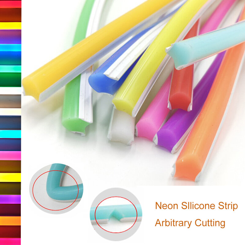 Split Neon Light Right Carving Knife Angle Arc Cutter Hand Tool Knife Soft Silicone Strip Accessories