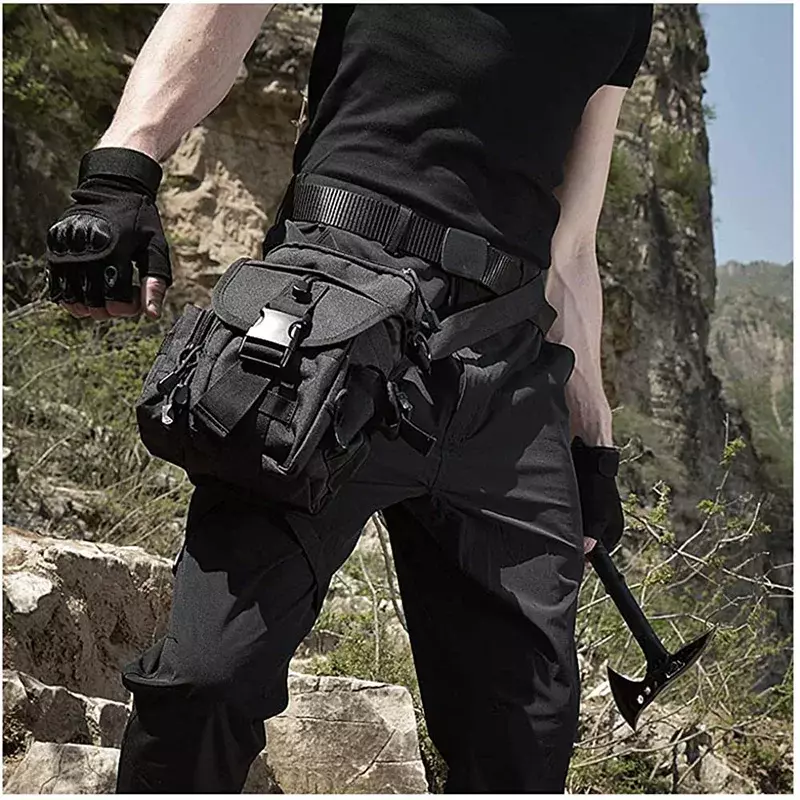 Multifunction Tactical Leg Bag Bicycle Motorcycle Pack Men  Thigh Backpack Outdoor Hiking Fishing Hunting Waterproof Bag