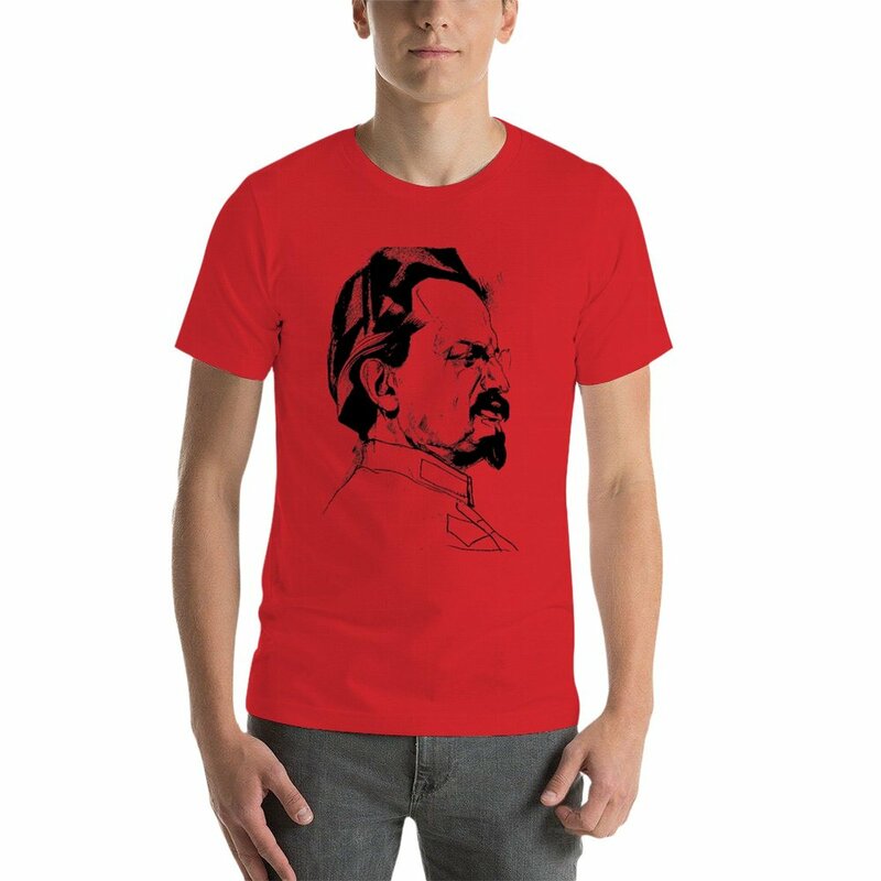 Новинка, футболка Leon Trotsky, Мужская футболка, футболки, аниме одежда, футболки на заказ, Мужская футболка