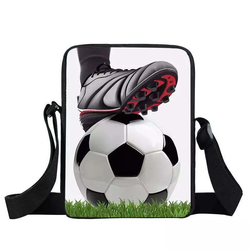 Cool Footbally / Soccerly Print Messenger Bag ragazze ragazzi borse borsa a tracolla per bambini da viaggio borse a tracolla per bambini