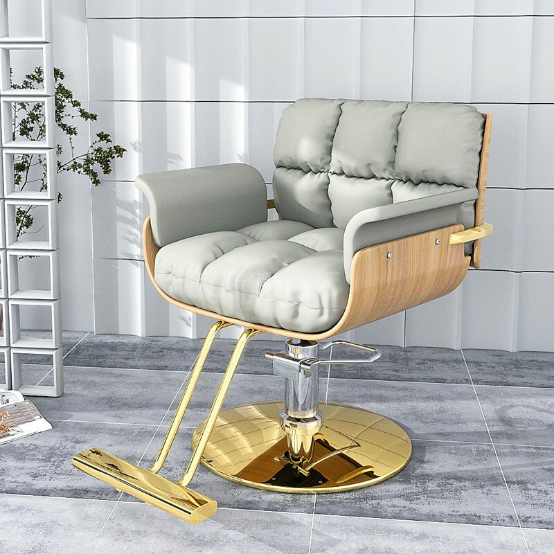 High Facial Barber Chair Makeup Adjuest Office Hairstylist Barber Chair Eyelash Tattoo Chaise Coiffeuse Hair Equipment WN50BC
