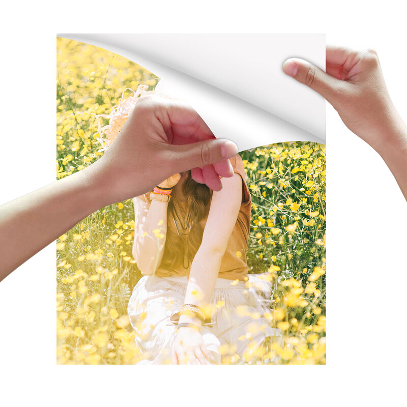 Eshang Zelfklevend Fotopapier Glossy Sticker Papier Voor Inkjetprinter, 3r 4r 5r A4 100 Vellen, 135 Gsm 36ib